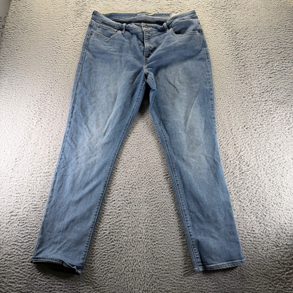 Levi's 311 Jeans Women 20W Blue Cotton Denim Skinny Leg Shaping Stretch Workwear